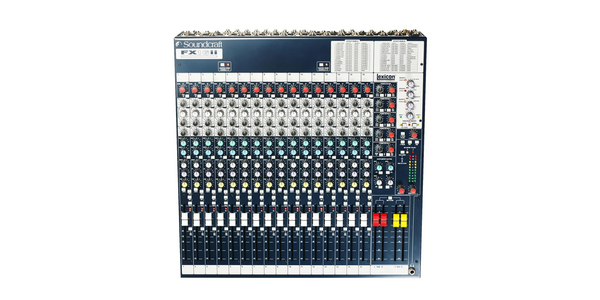 FX16II MIXER - 16 INPUTS, 16 MONO MIC CHANNELS, 4 STEREO RETURNS, 32 FX SETTINGS